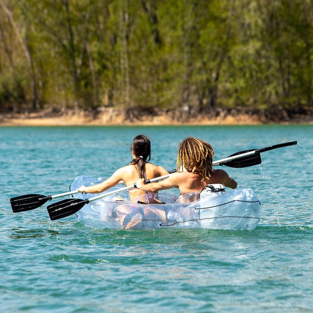 Kayak Gonflable Transparent avec Accessoires Paros InnovaGoods 312 cm 2 places