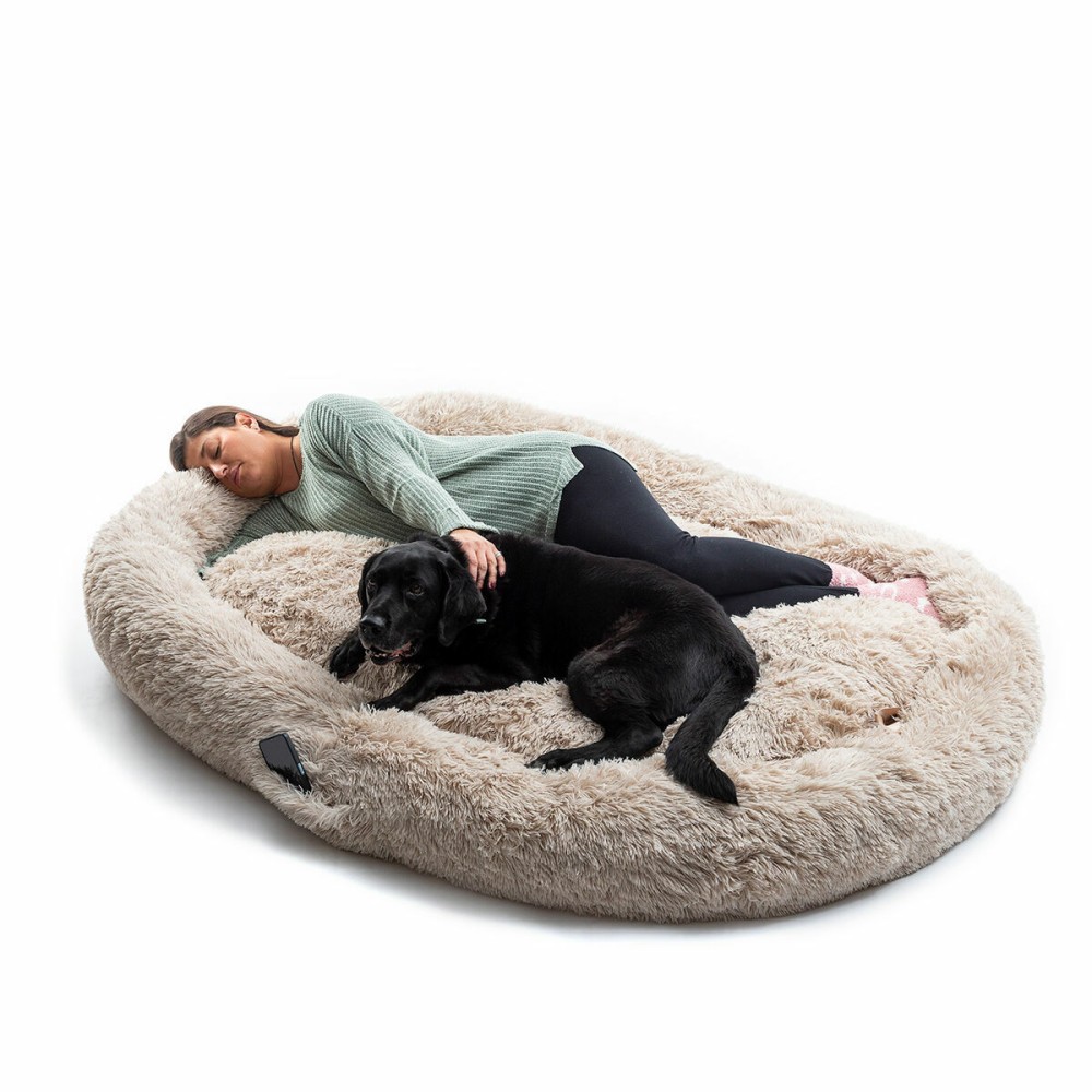 Human Dog Bed XXL InnovaGoods Beige