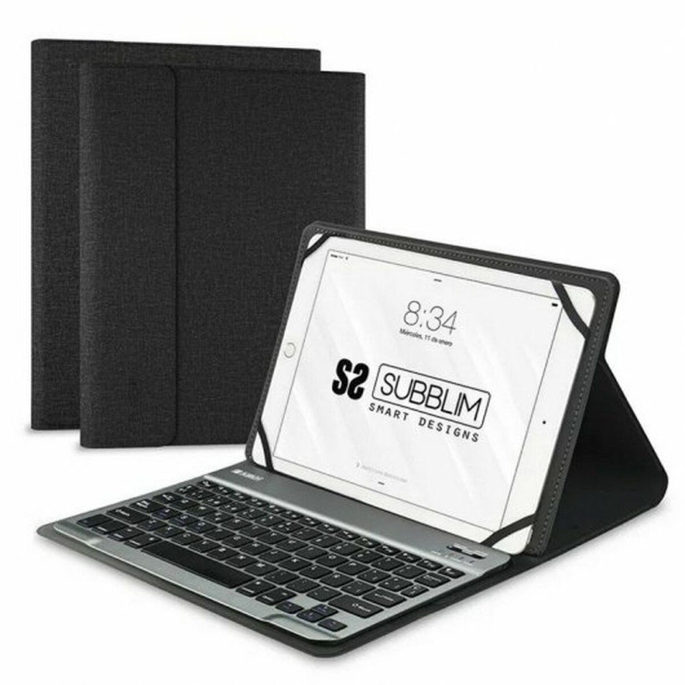 Housse pour Tablette et Clavier Subblim SUB-KT2-BT0001 10.1" Noir Espagnol Qwerty QWERTY Bluetooth