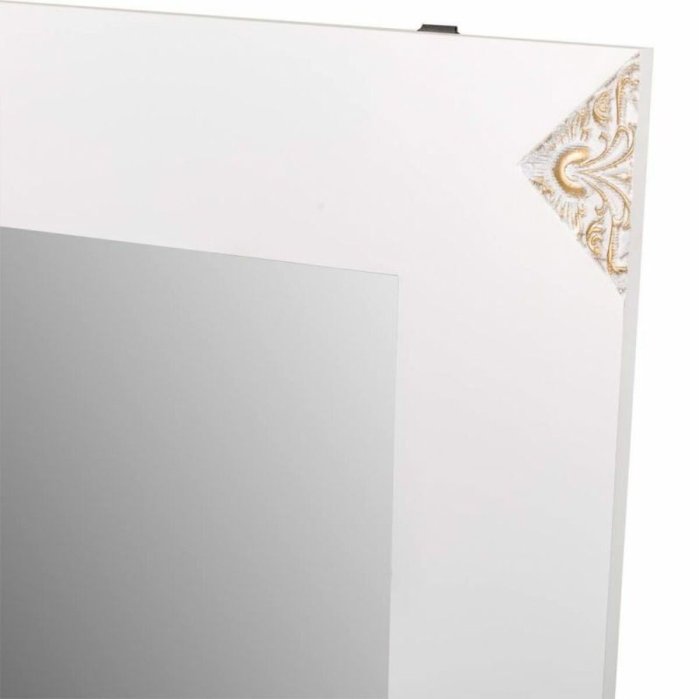 Wall mirror Alexandra House Living White Glass MDF Wood 2 x 90 x 70 cm