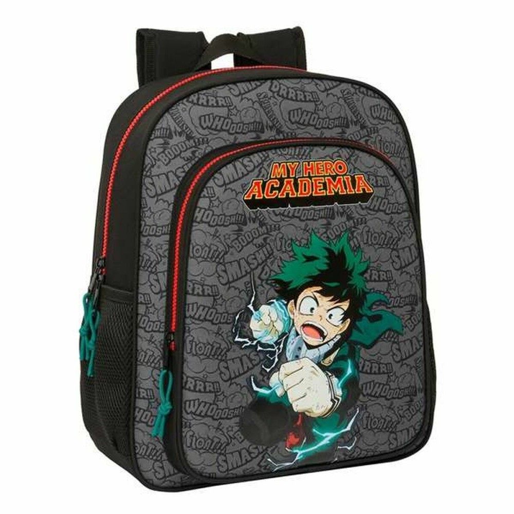 School Bag My Hero Academia Black 32 X 38 X 12 cm