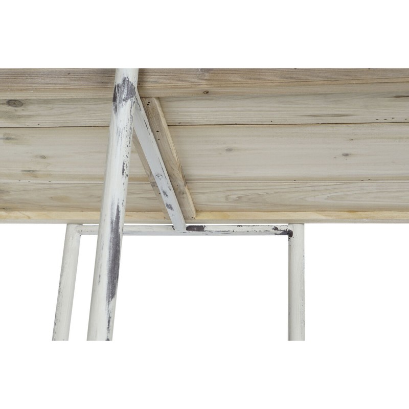 Étagère DKD Home Decor Blanc Naturel Métal Sapin Bois d'épicéa 40 % Métal 190 x 40 x 200 cm