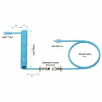 USB A to USB-C Cable Newskill Blue