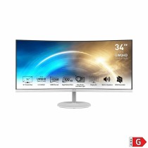 Écran MSI PRO MP341CQW Blanc 34" 100 Hz