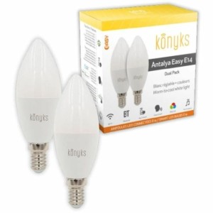 LED-Glühbirne in Kerzenform Konyks e14 Weiß