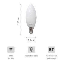 Candle LED Light Bulb Konyks e14 White