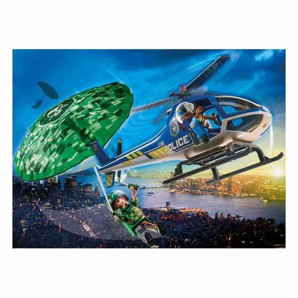 Playset  City Action Police helicopter: Parachute Chase Playmobil 70569 19 pcs (19 pcs)