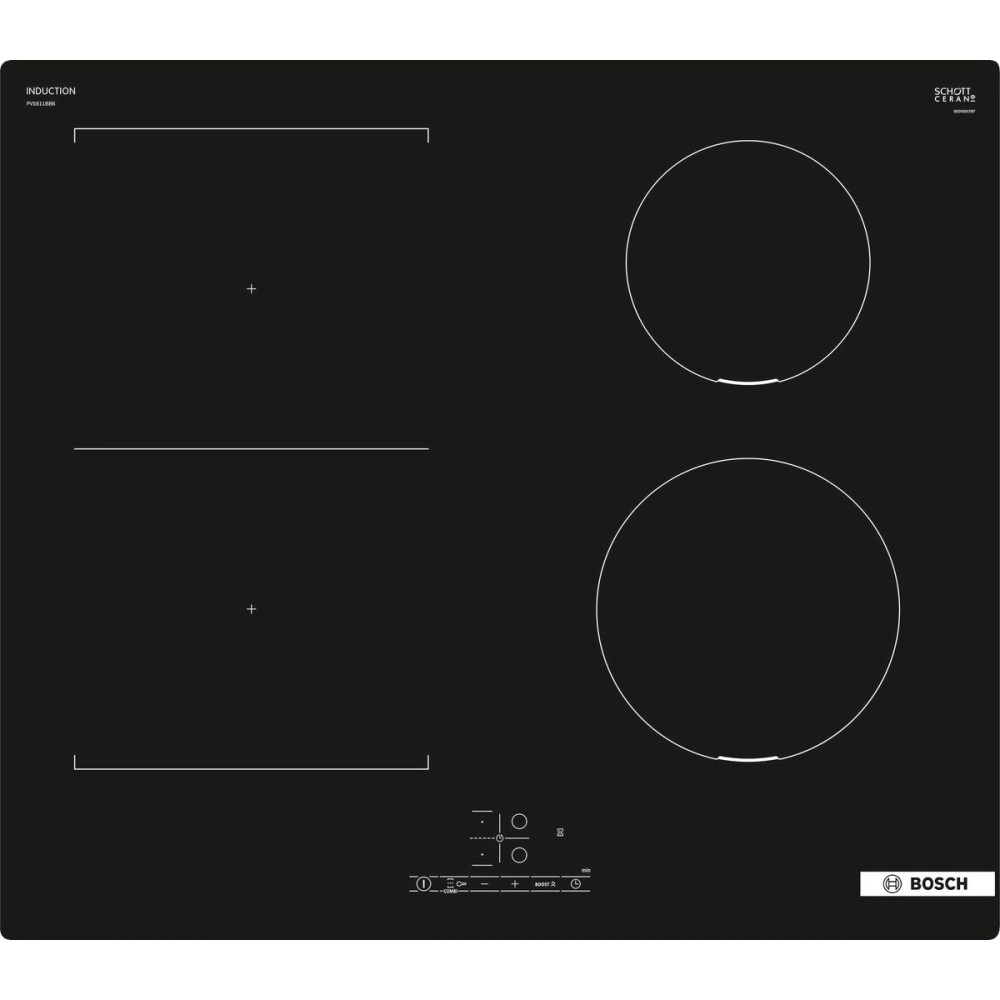 Glass-Ceramic Hob BOSCH PKF611BB8E 6600W 60 cm