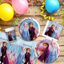 Set d'articles de fête Frozen 89 Pièces