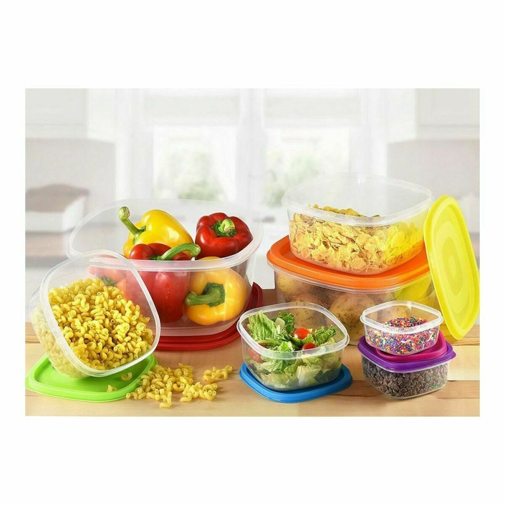 Set of lunch boxes Privilege Multicolour 3 L 7 Pieces 12 Units