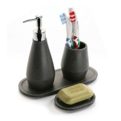 Support pour brosses à dents Versa Résine (8,5 x 10 x 8,5 cm)