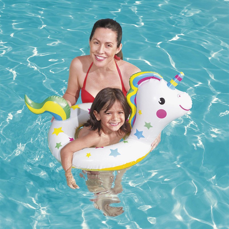 Bestway Flotteur Gonflable Animaux Couleur Assortie 84x71 cm +3 à 6 Ans Plage et Piscine 36128