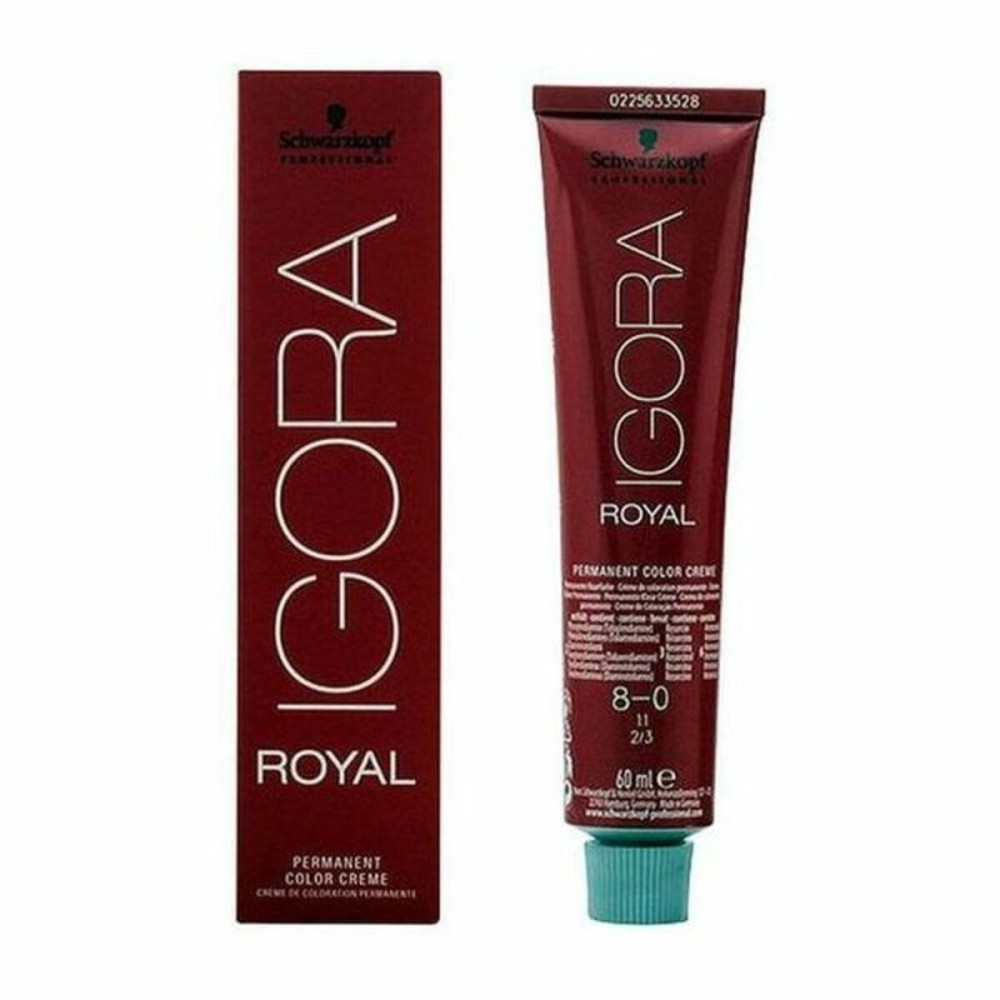 Teinture permanente Igora Royal Schwarzkopf Igora Royal 8-0 Nº 8-0 Nº 9.0-rubio muy claro Nº 8.0-rubio claro 60 ml