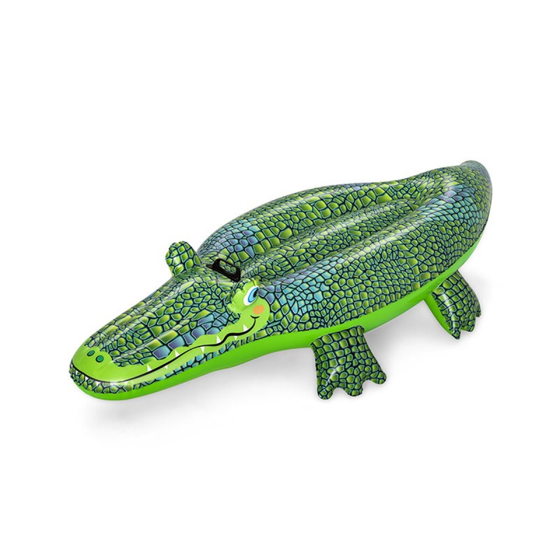 Bestway Crocodile Gonflable avec Poignées 152x71 cm +3 Ans Plage et Piscine 41477