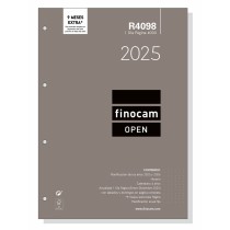 Diary Refill Finocam OPEN R4098 4000 A4 2025 21 x 29,7 cm