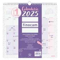 calendrier mural Finocam CHIC Violet Papier 2025 30 x 30 cm