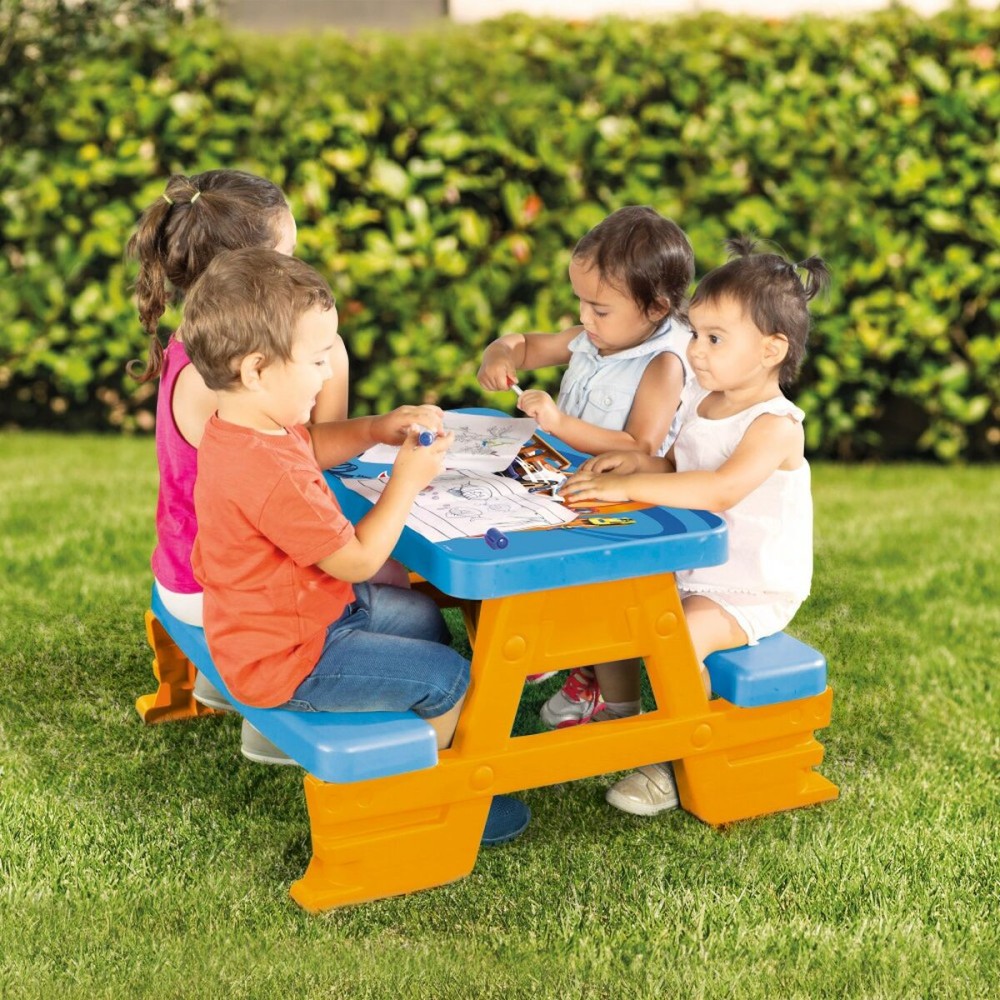 Set de table et panier pour enfant Hot Wheels Bleu Orange Plastique 69 x 42 x 79 cm