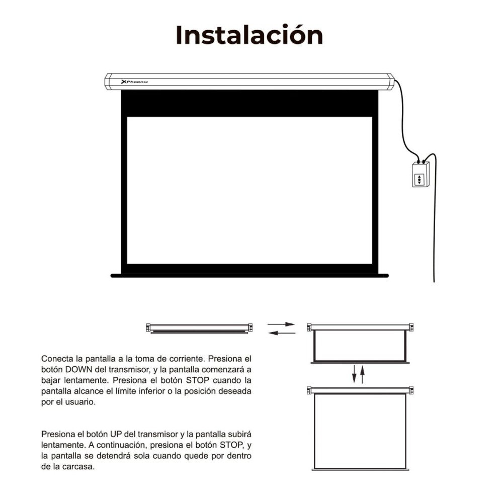 Écran de Porjection pour Ordinateur Phoenix ELEC200 112"