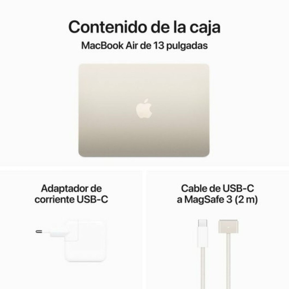 Ordinateur Portable Apple Macbook Air 13,6" M3 8 GB RAM 512 GB SSD