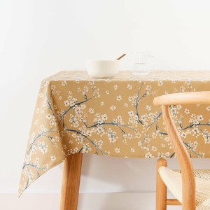 Tablecloth Belum 0120-330 Mustard 250 x 155 cm Flowers