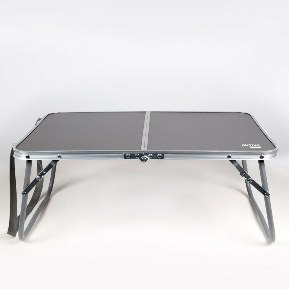 Table Piable Aktive Camping Anthracite 60 x 25 x 40 cm (4 Unités)