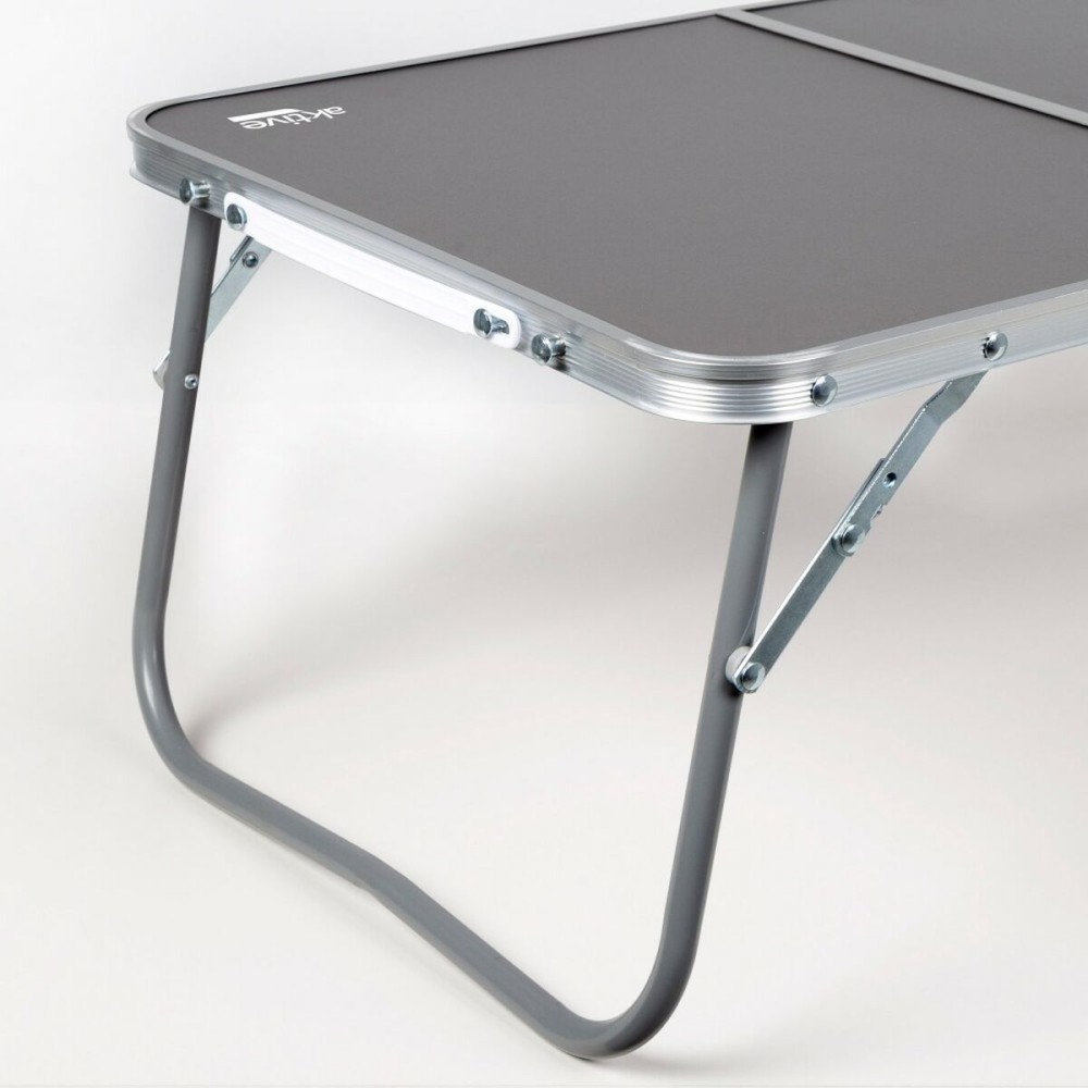 Table Piable Aktive Camping Anthracite 60 x 25 x 40 cm (4 Unités)