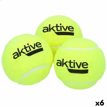 Padel Balls Aktive 3 Pieces Yellow 6 Units