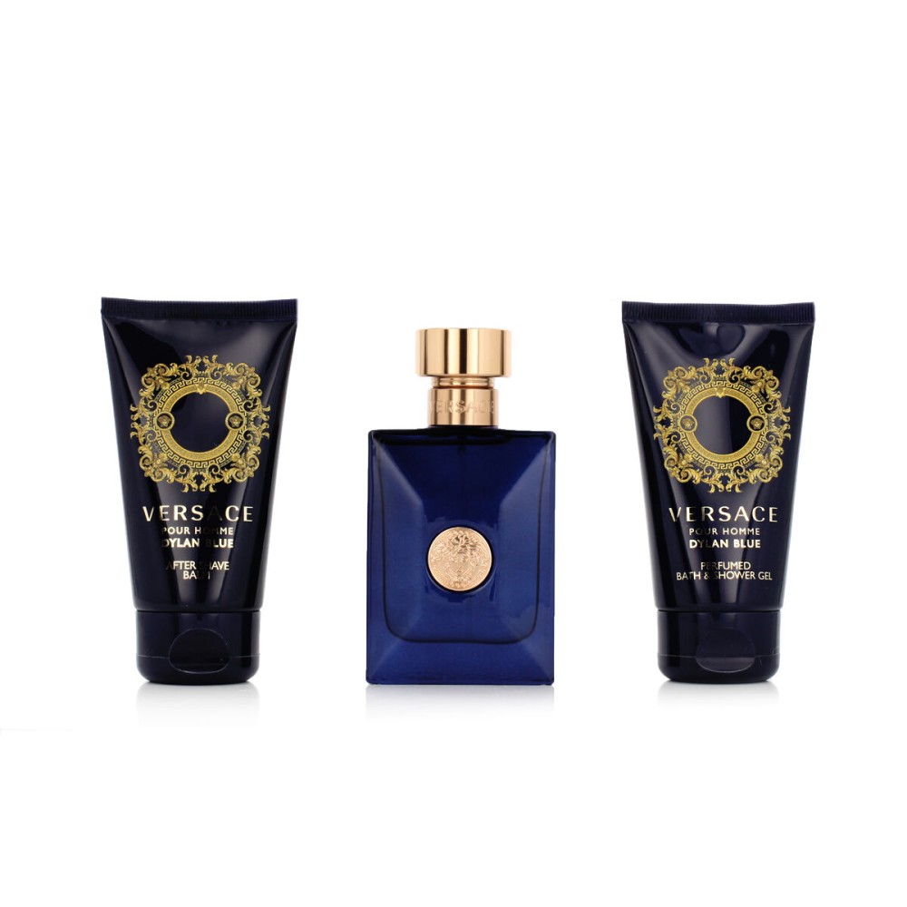 Set de Parfum Homme Versace EDT Dylan Blue 3 Pièces