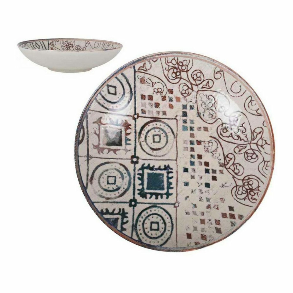 Assiette creuse La Mediterránea Grecia Porcelaine (12 Unités)