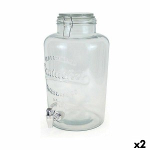 Drinks dispenser La Mediterránea Tap Glass 8 L (2 Units)