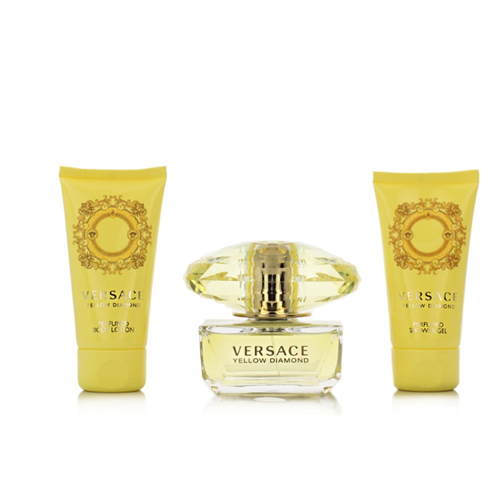 Set mit Damenparfüm Versace EDT Yellow Diamond 3 Stücke