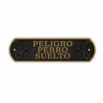 Schild Magnet & Steel Peligro perro Suelto 24 x 7,2 cm