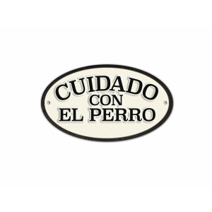 Badge Magnet & Steel Cuidado con el Perro 16,3 x 9,5 cm