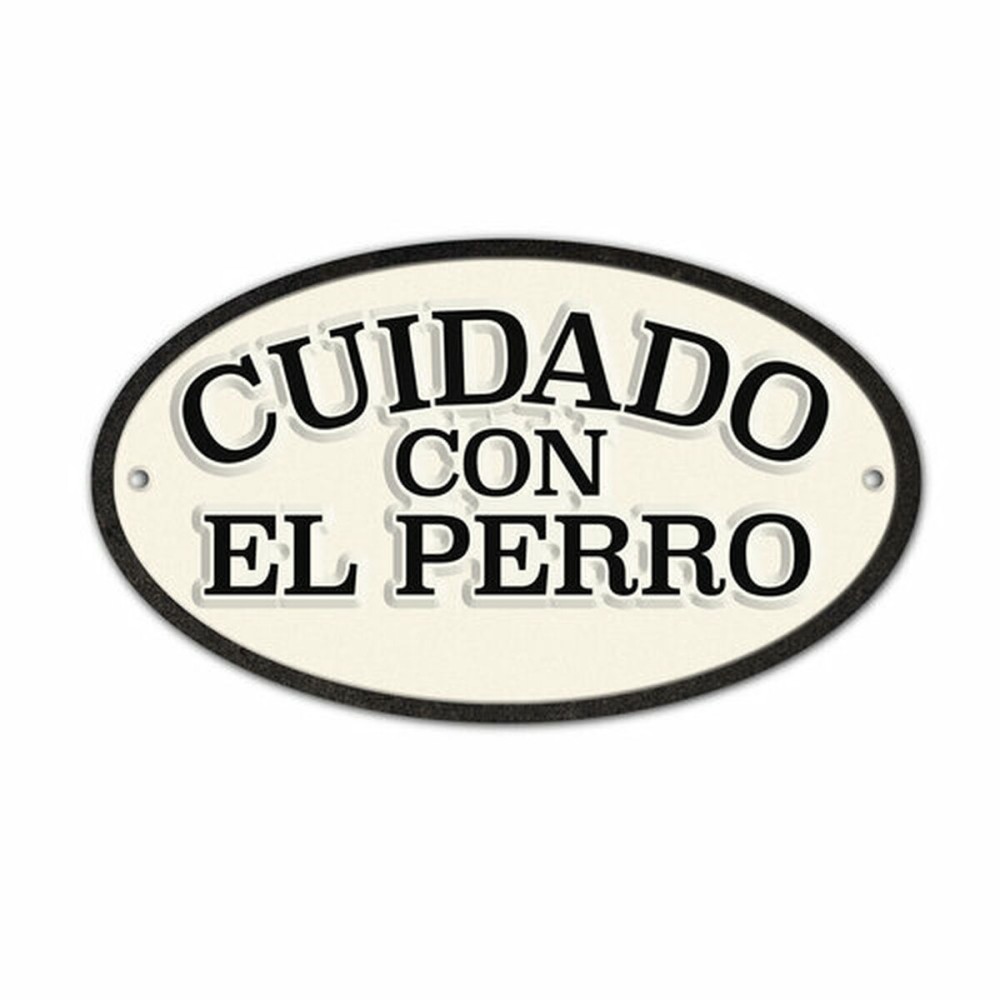 Schild Magnet & Steel Cuidado con el Perro 16,3 x 9,5 cm