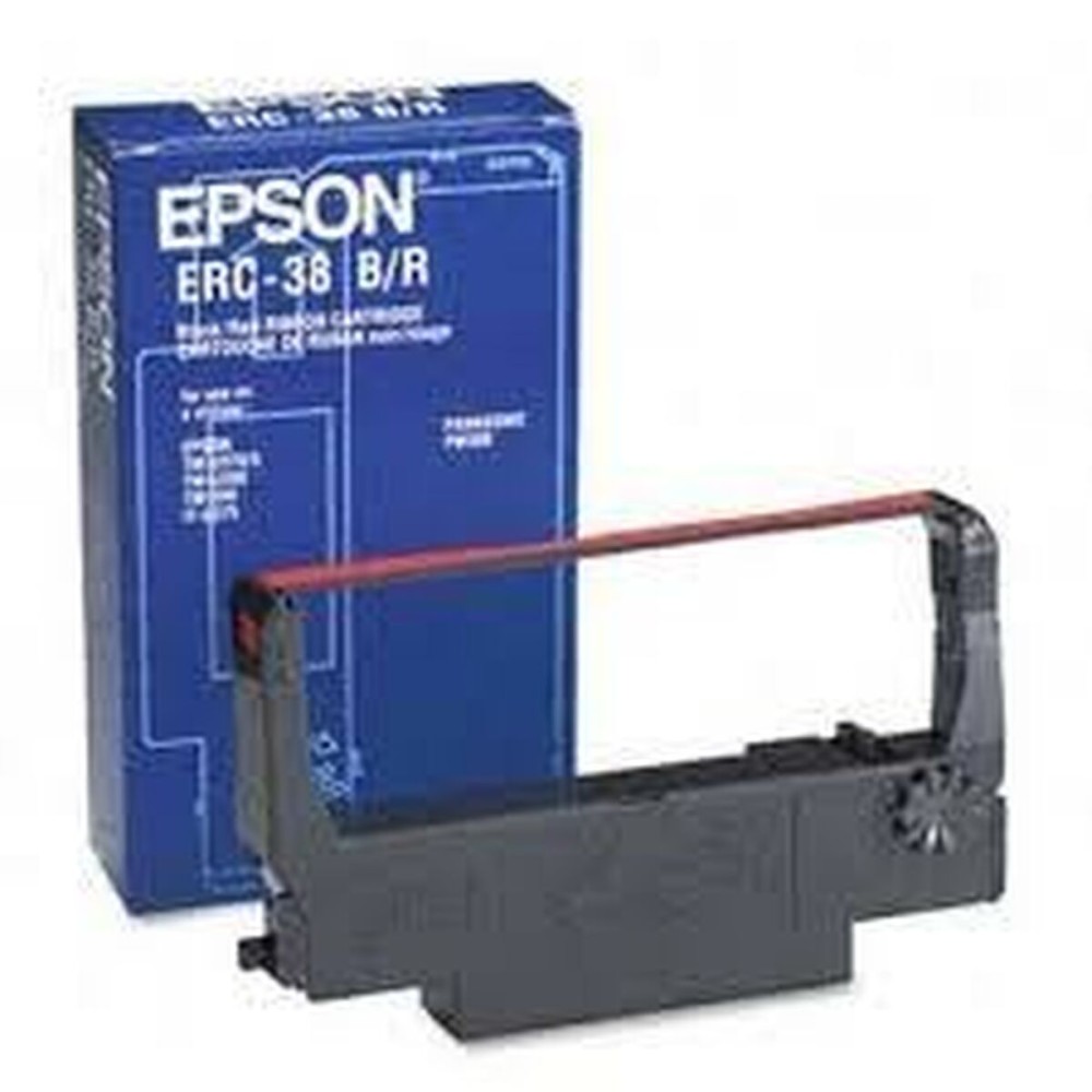 Original Dot Matrix Tape Epson C43S015376 Black Red/Black