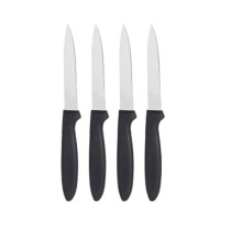 Knife Set Black Silver Stainless steel Plastic 19,5 x 2 x 1 cm (12 Units)