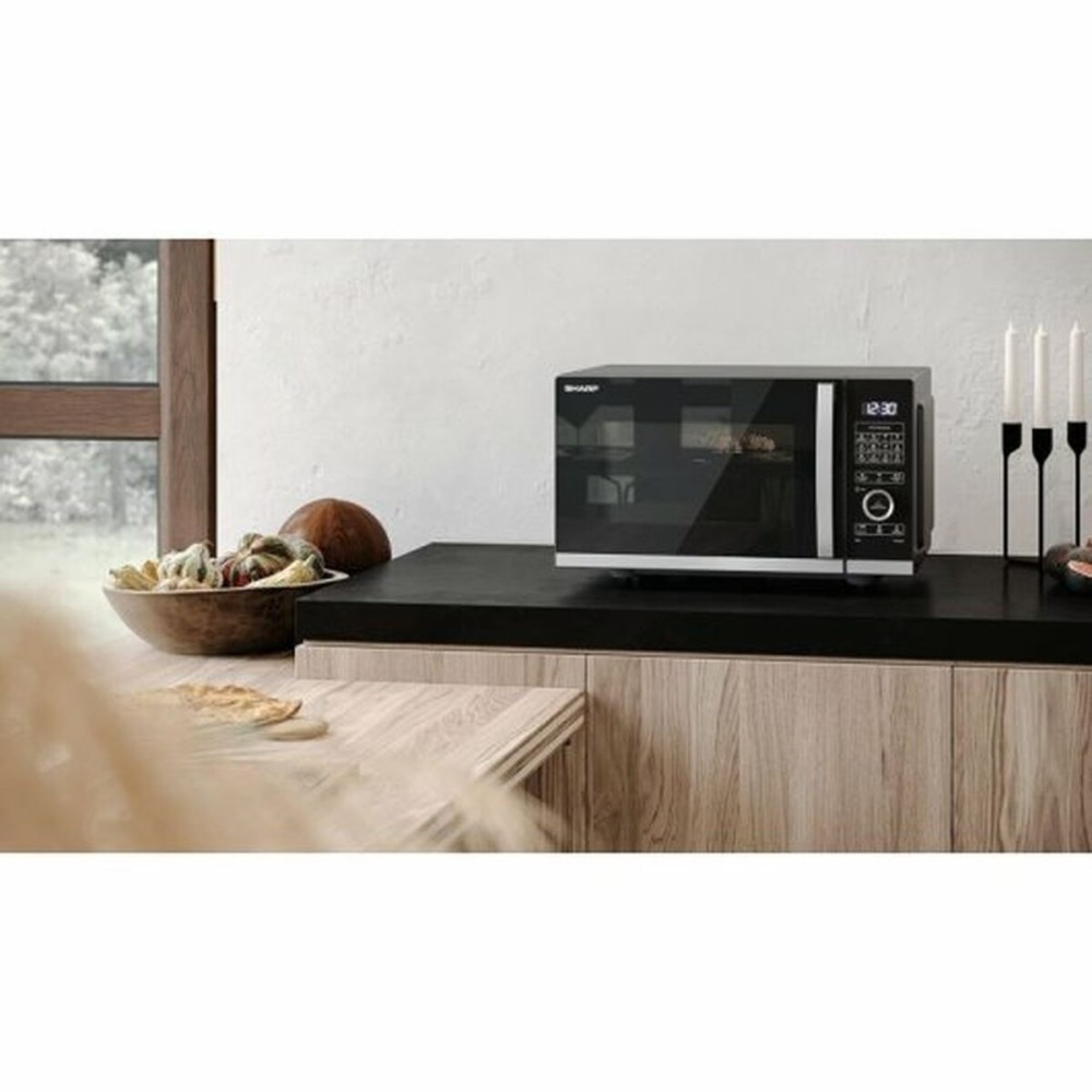 Microwave with Grill Sharp Black 20 L 800 W 1200 W