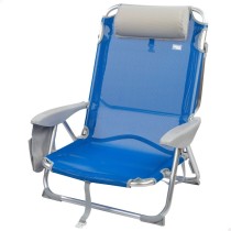 Chaise Pliante avec Repose-Tête Aktive Gomera Bleu 51 x 76 x 45 cm (2 Unités)