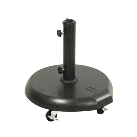 Base for beach umbrella Black With wheels