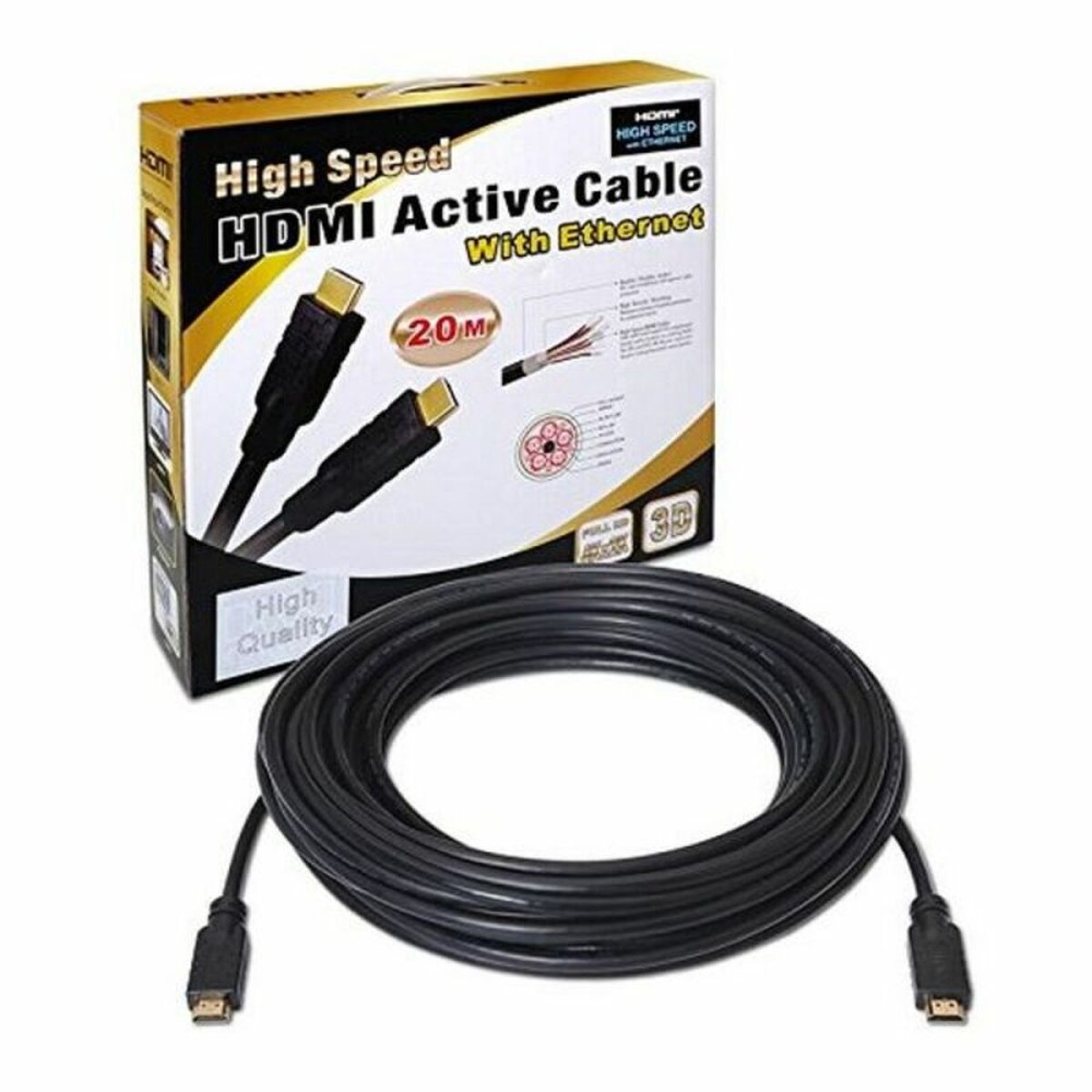 HDMI cable with Ethernet NANOCABLE 10.15.1820 20 m v1.4 Black 20 m