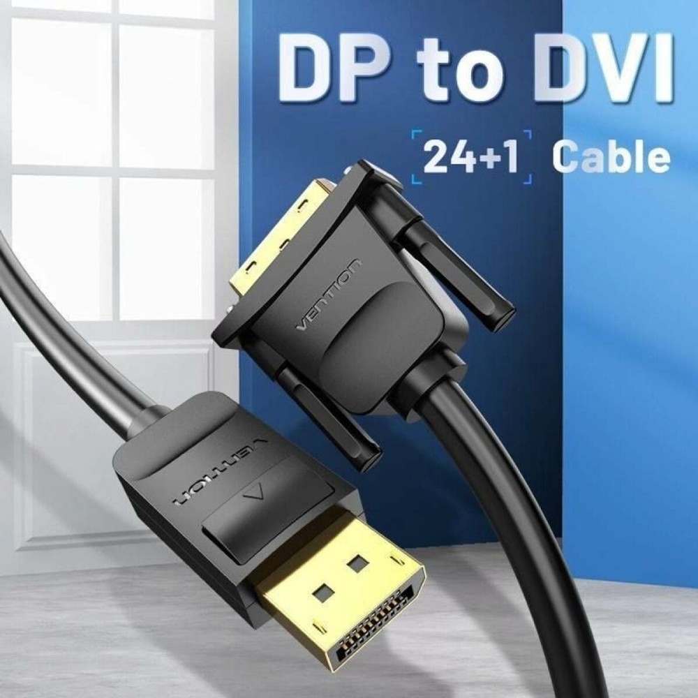 DisplayPort to DVI Adapter Vention HAFBG Black 1,5 m