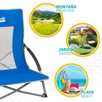 Beach Chair Aktive Blue 50 x 67 x 51 cm (4 Units)