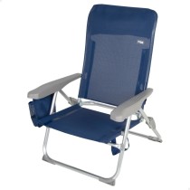 Strandstuhl Aktive Slim Biegsam Marineblau 47 x 87 x 58 cm (2 Stück)