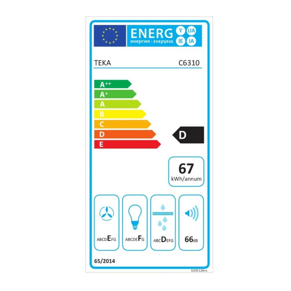 Conventional Hood Teka C6029C White