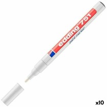 Permanent marker Edding E751 White (10 Units)