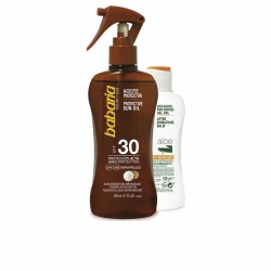 Sonnenschutz-Set Babaria Solar Aceite Coco Lote 2 Stücke Spf 30