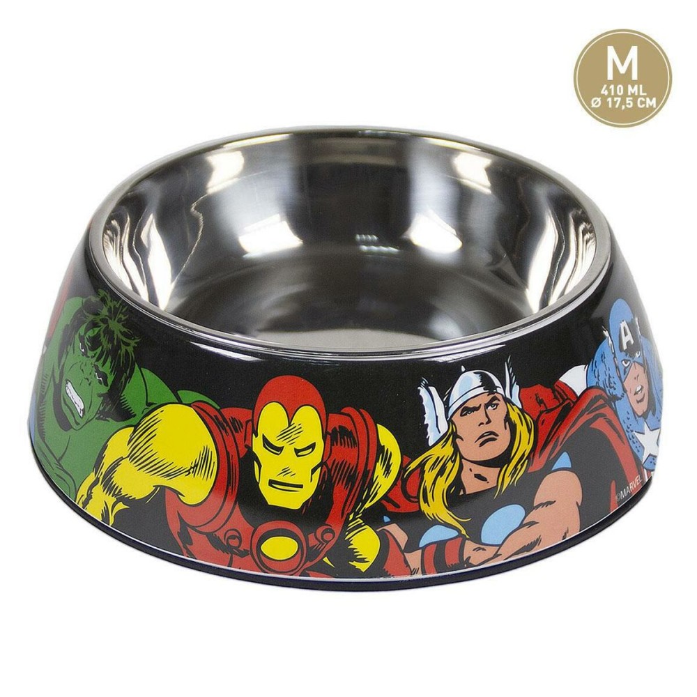 Futternapf für Hunde Marvel Melamine 410 ml Rot Metall