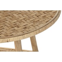 Beistelltisch DKD Home Decor 61 x 61 x 46 cm 61 x 61 x 49 cm Braun Rattan