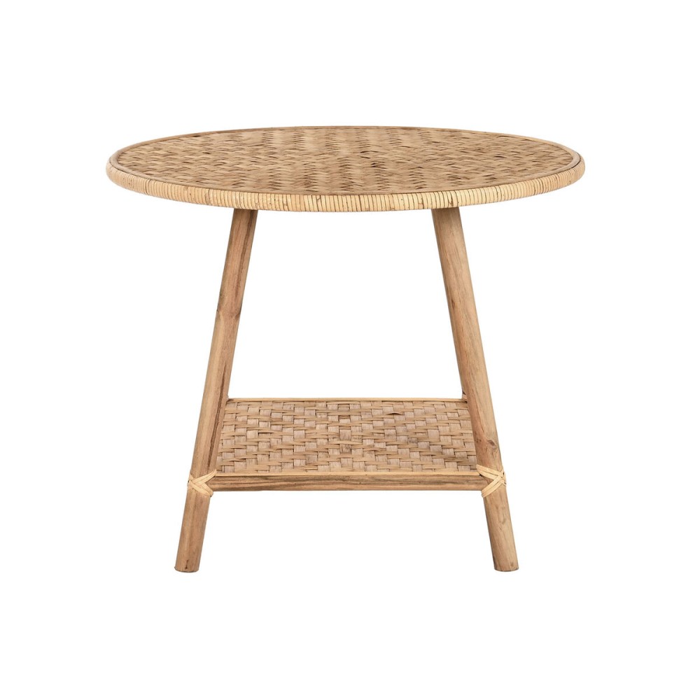 Beistelltisch DKD Home Decor 61 x 61 x 46 cm 61 x 61 x 49 cm Braun Rattan