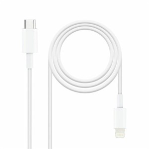 Data / Charger Cable with USB NANOCABLE 10.10.0600 50 cm White (1 Unit)